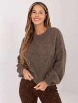 Fango sweter oversize z domieszką wełny