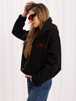 Czarna bluza z haftem Michelle RUE PARIS 