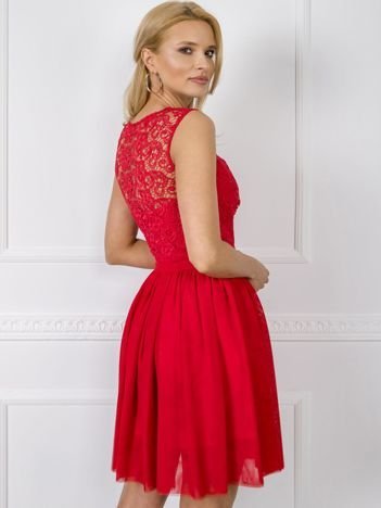 Czerwona sukienka Leah