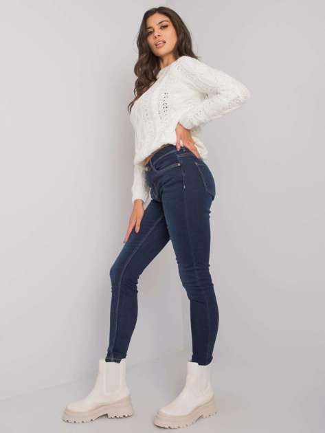 Ciemnoniebieskie jeansy skinny Harrow SUBLEVEL