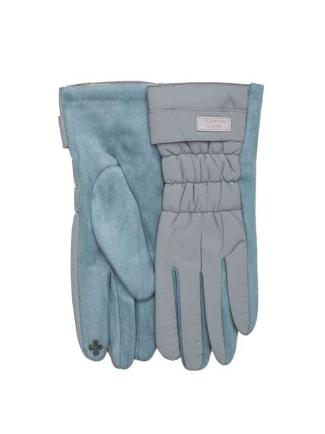 Jasnoszare rękawiczki na zimę dotykowe 