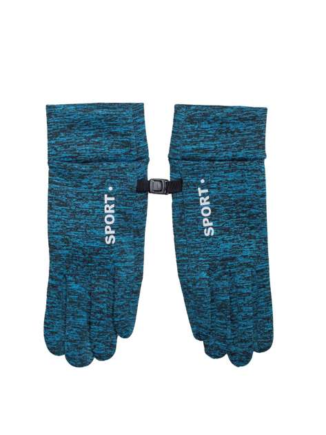 Niebieskie damskie rękawiczki sportowe