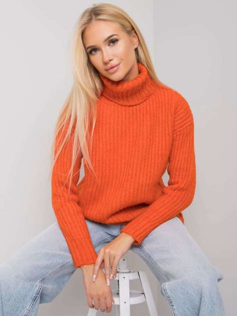 Pomarańczowy sweter Neva RUE PARIS